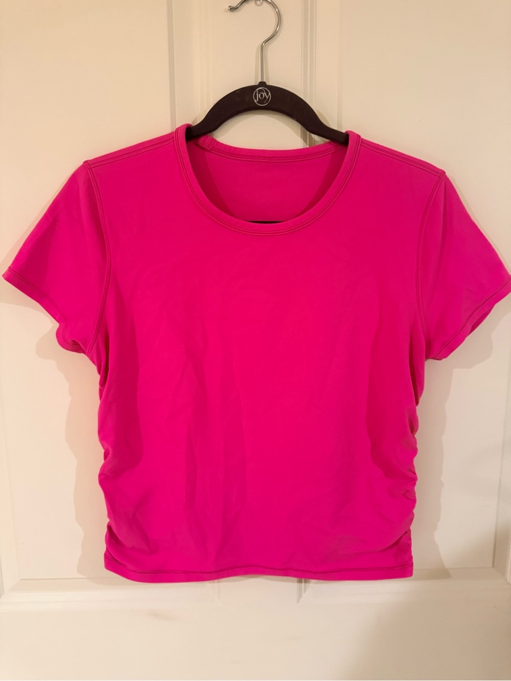 Lululemon like new All It Takes Short Sleeve Top - Hot Pink size 10